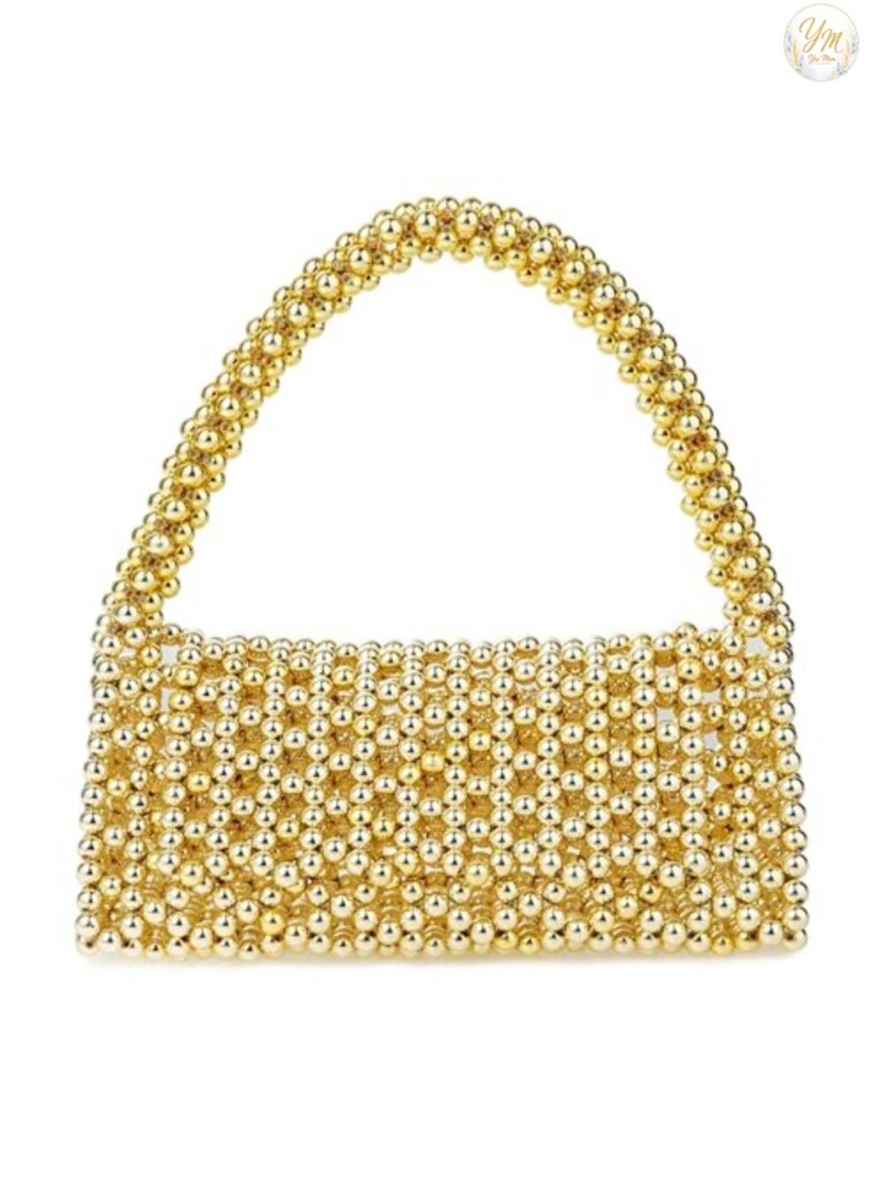 Acrylic Beaded Hollow Clutch Evening Bag Triangle Wedding Party Handbag